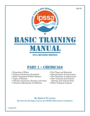 Basic Training Manual Part 1 - Water Chemistry (Member)